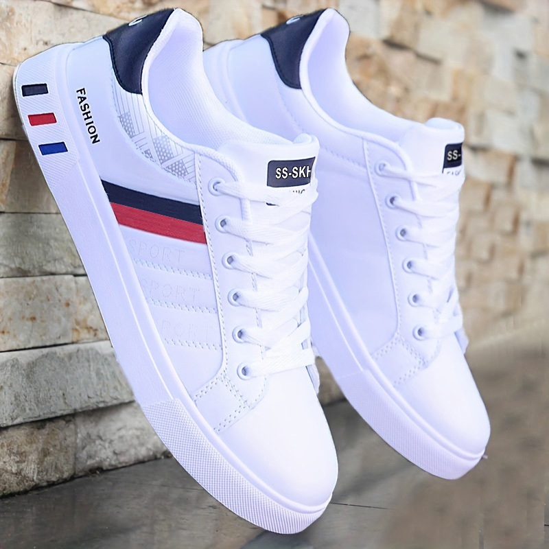Men Formal Wear Shoes - 남성용 로우탑 스케이트보드 스니커즈 - 통기성