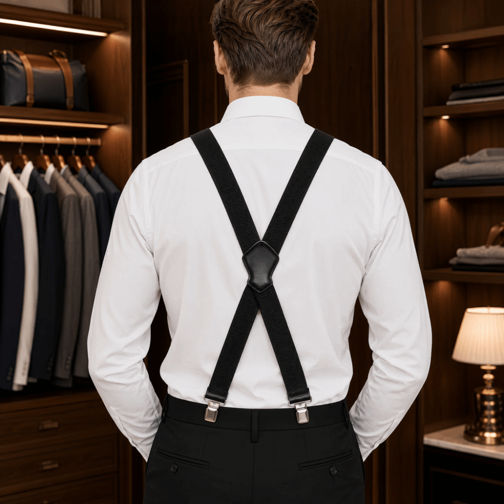 Suspender Clip Formal - 패션 탄성 헤비 듀티 서스펜더 통기성