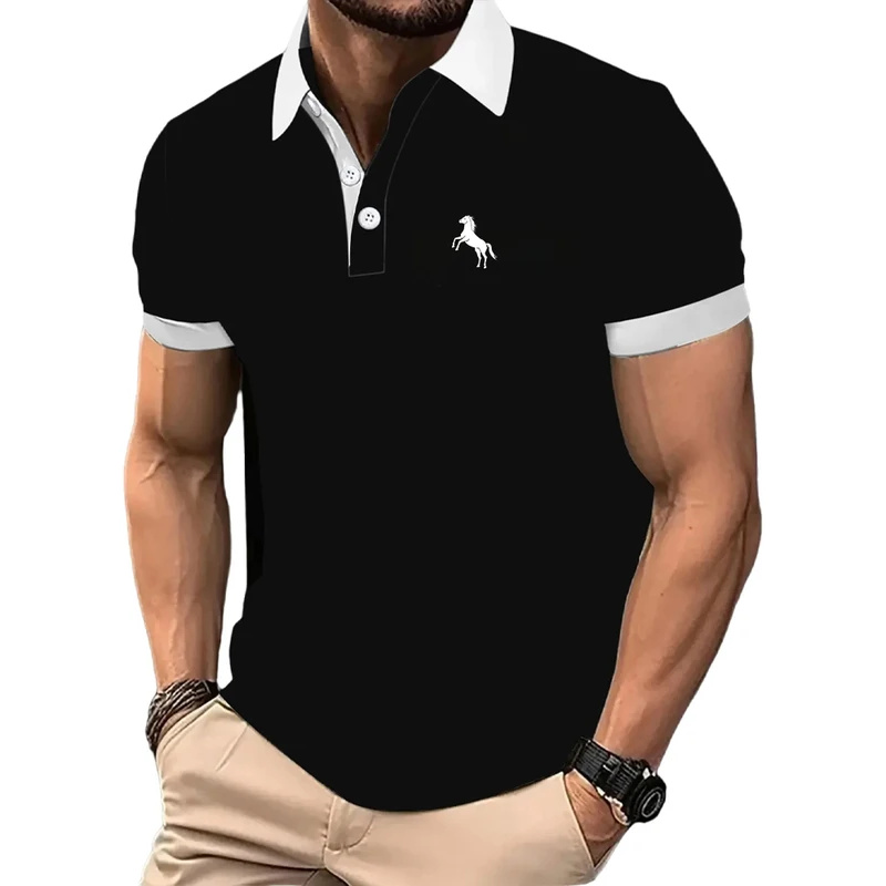 Men'S Polo Formal Wear - 남성용 폴로 셔츠, 반팔, 그라데이션 컬러,