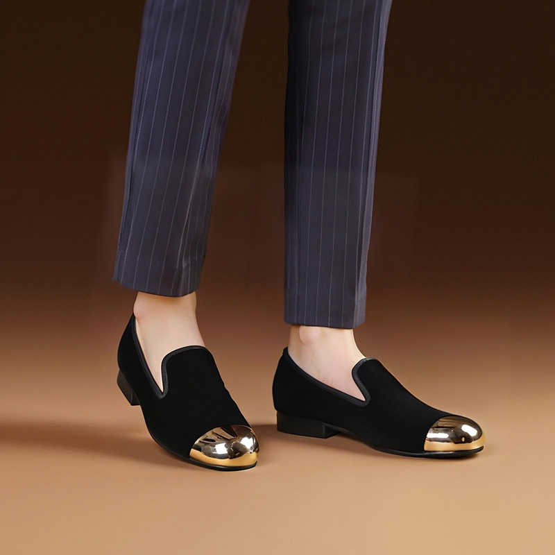 Piergitar 클래식 모델 블랙 벨벳 슬립 온 슬리 - Men'S Formal Wear Slippers 리뷰 및 가격