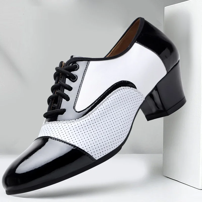 남성용 통기성 가죽 모던 댄스 슈즈, 부드러운 퍼포먼스 - Men Formal Wear Shoes 리뷰 및 가격