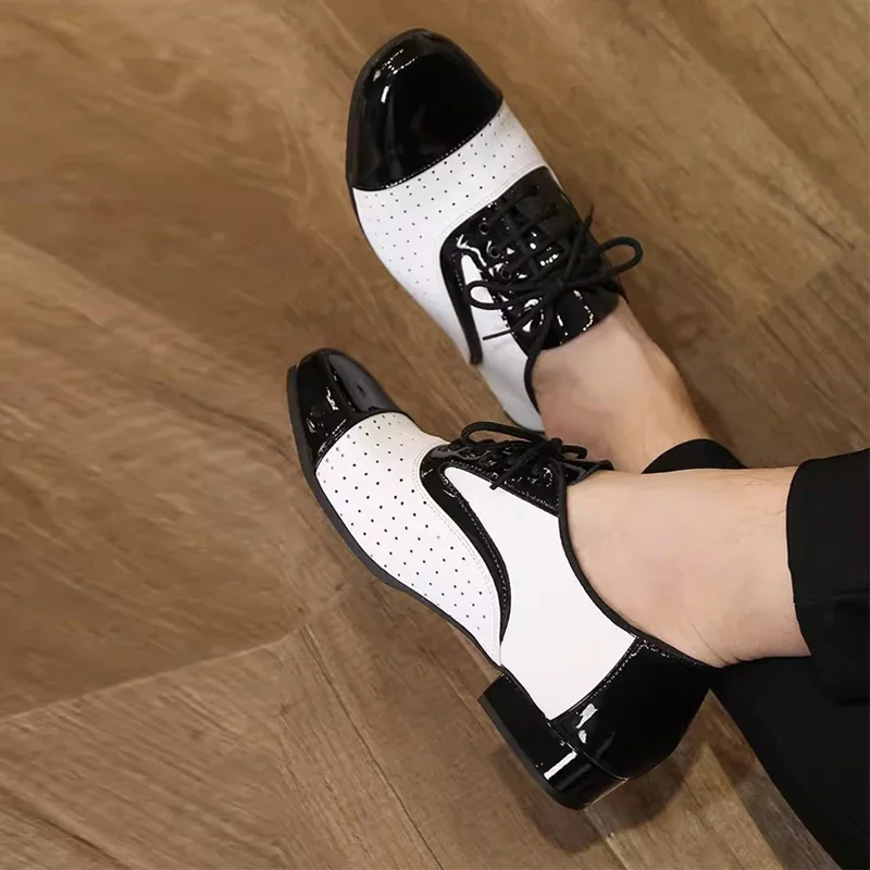 남성용 통기성 가죽 모던 댄스 슈즈, 부드러운 퍼포먼스 - Men Formal Wear Shoes 리뷰 및 가격