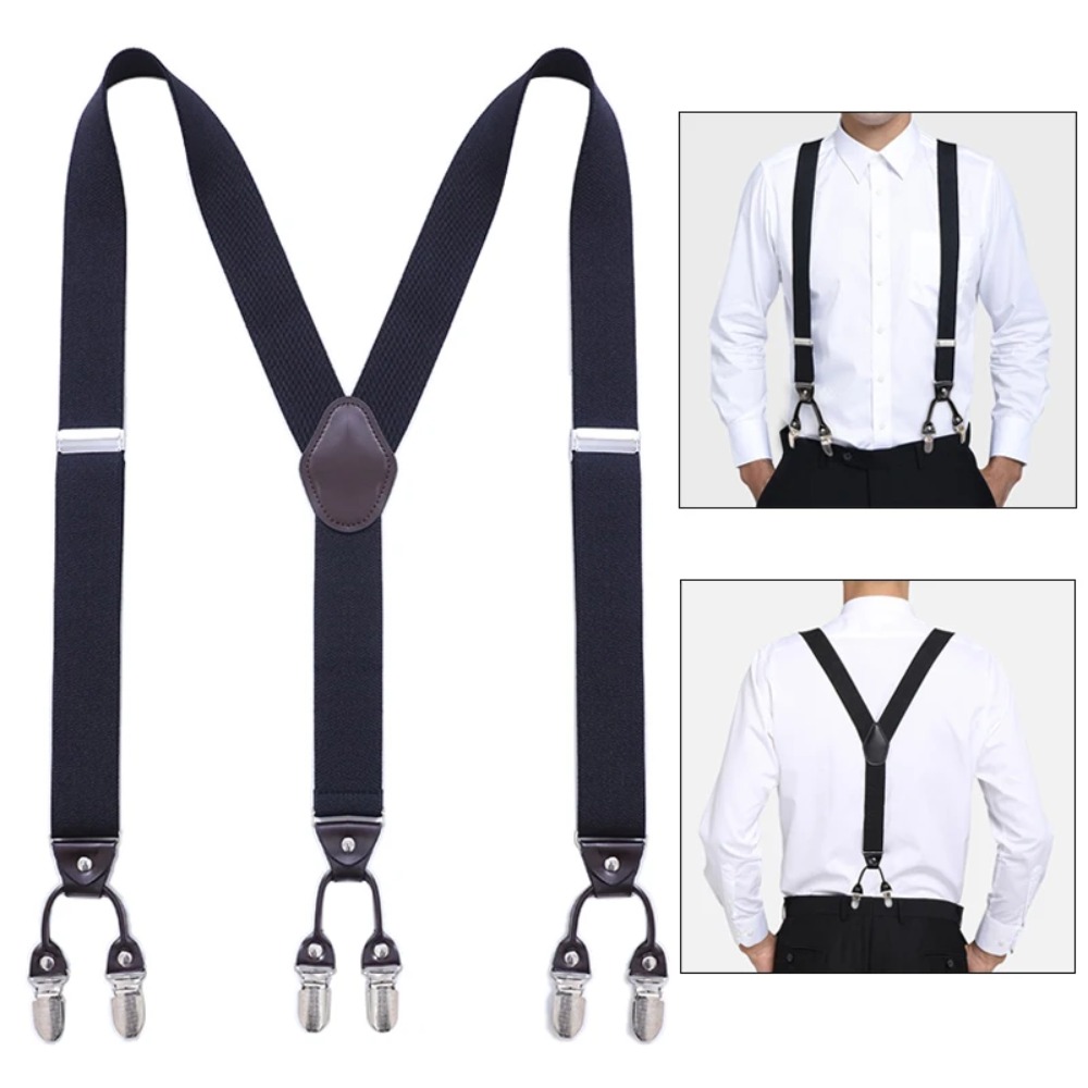 남성용 빈티지 멜빵 웨딩 파티 공식 캐주얼 3.5cm  - Suspender Clip Formal 리뷰 및 가격