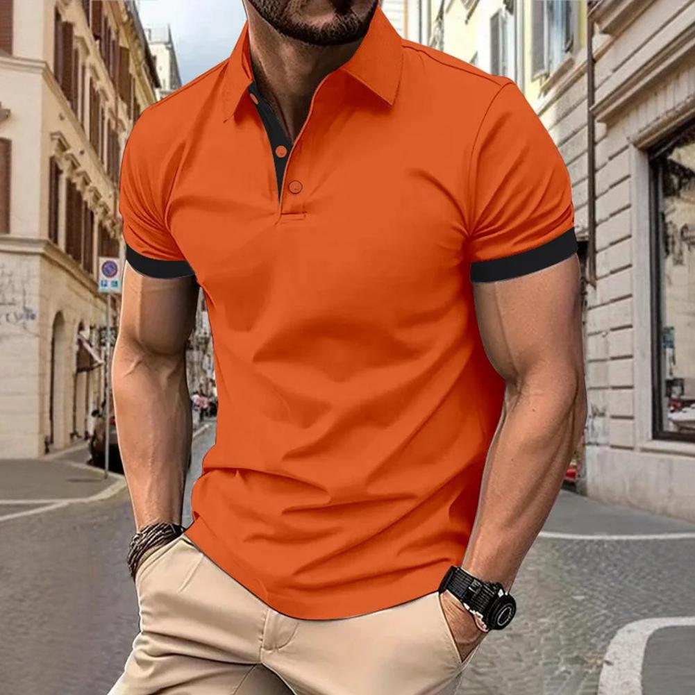 남성용 탑 라펠 반팔 캐주얼 루즈핏 레귤러 스타일 탑  - Men'S Polo Formal Wear 리뷰 및 가격
