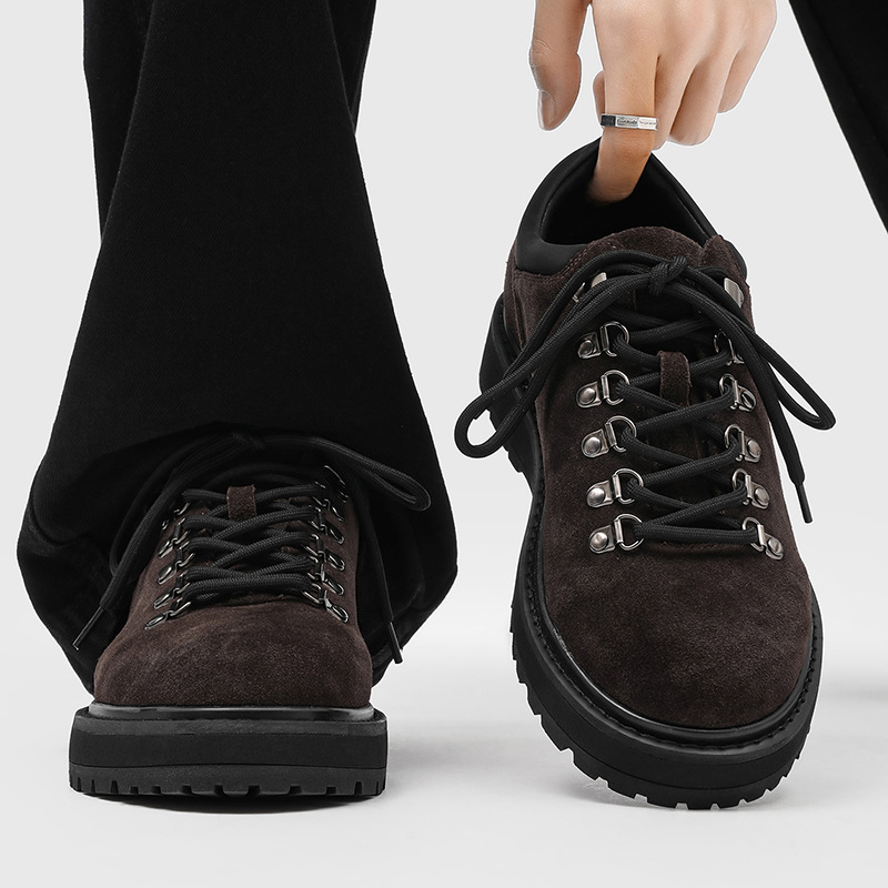 트렌디한 남성 캐주얼 가죽 신발 소가죽 스웨이드 남성  - Men Formal Wear Shoes 리뷰 및 가격