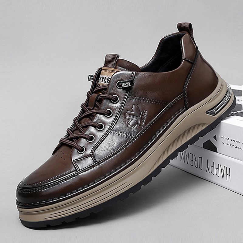 고급 천연 가죽 남성 캐주얼 비즈니스 슈즈 고품질 패션 - Men Formal Wear Shoes 리뷰 및 가격