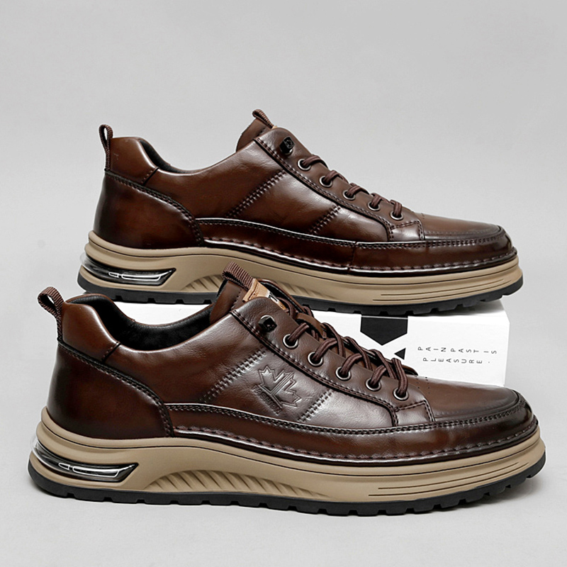 고급 천연 가죽 남성 캐주얼 비즈니스 슈즈 고품질 패션 - Men Formal Wear Shoes 리뷰 및 가격