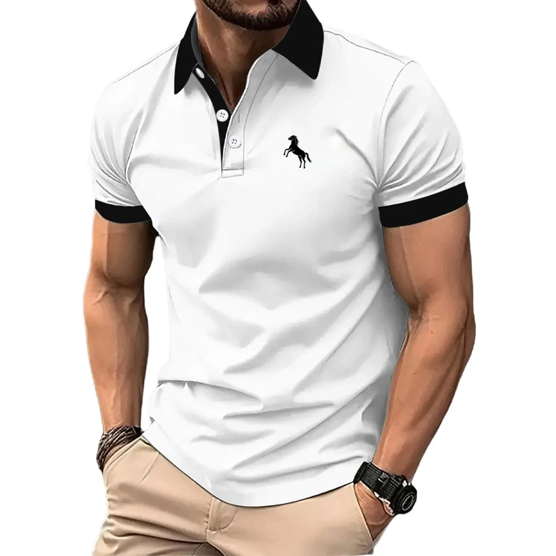 남성용 폴로 셔츠, 반팔, 그라데이션 컬러, 체육관 피 - Men'S Polo Formal Wear 리뷰 및 가격