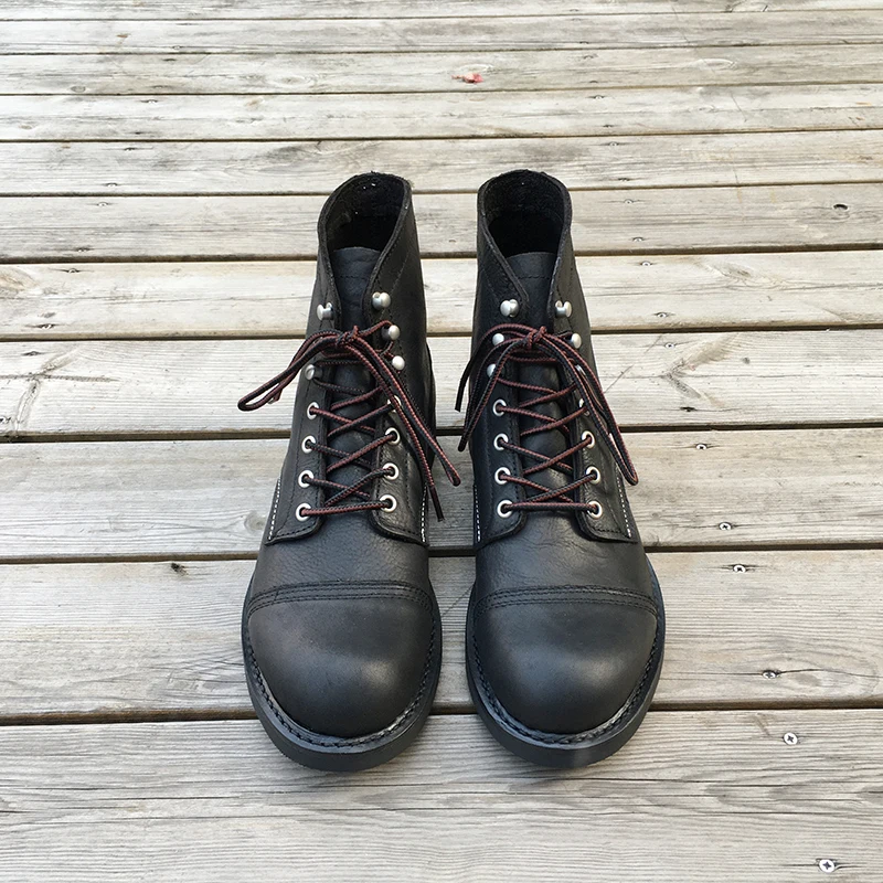 새로운 남성 신발 명품 브랜드 빈티지 남성 부츠 소가죽 - Men Formal Wear Shoes 리뷰 및 가격