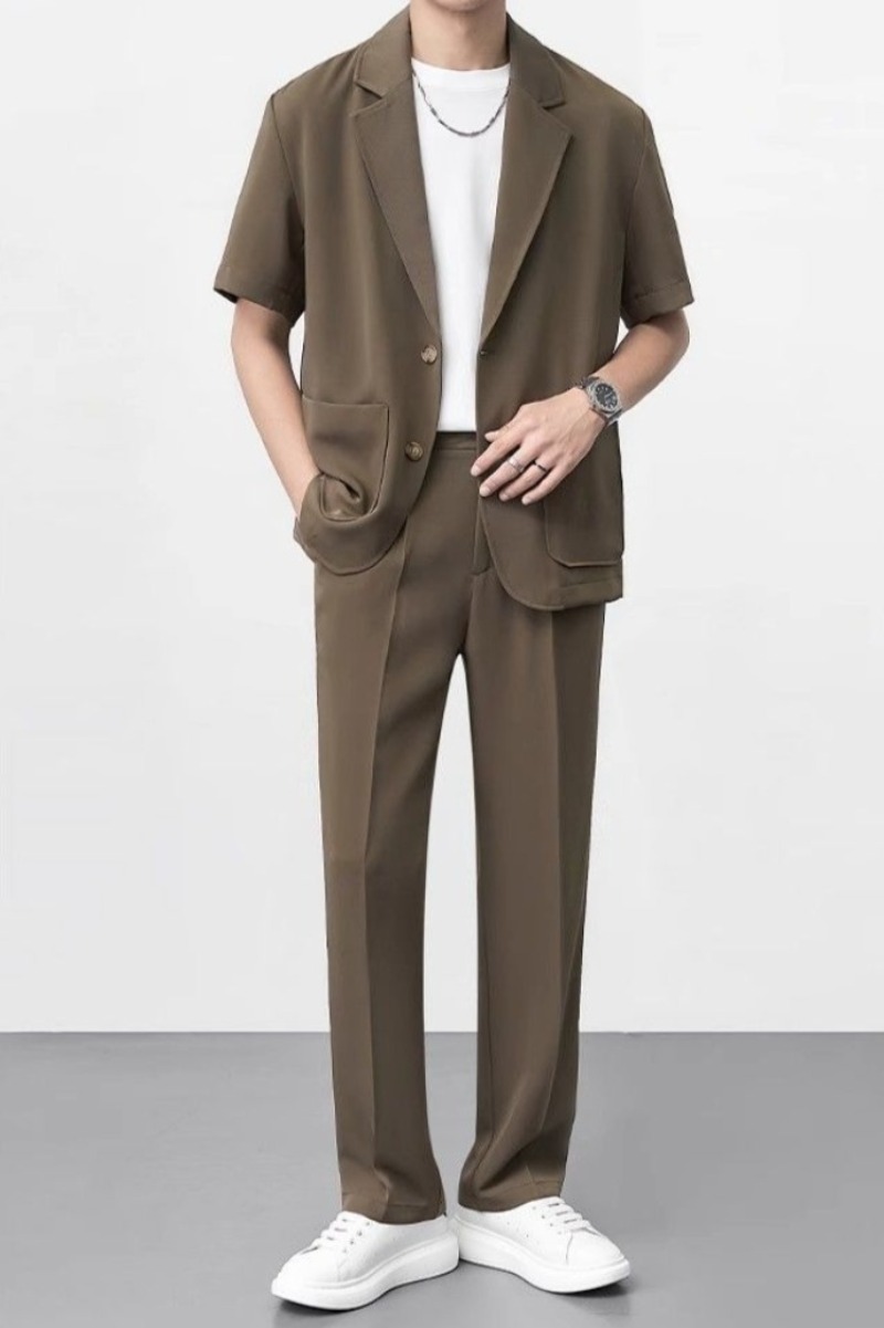 ​ 남성용 얇은 여름 정장 재킷 트렌디한 사무복 경량  - Men Formal Wear Shop 리뷰 및 가격