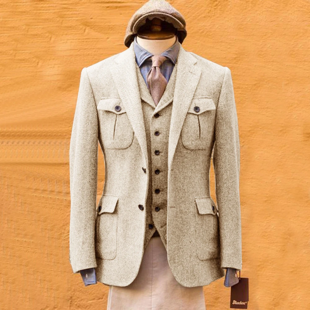 남성 헤링본 정장 풀세트 최고급 웨딩 신랑 정장 맞춤제 - Mens Formal Look 리뷰 및 가격