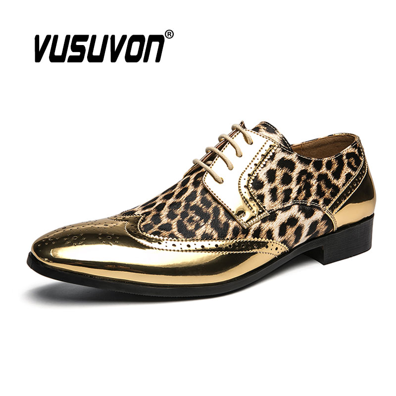 럭셔리 레오파드 무늬 포멀 더비 원피스 슈즈, 클래식  - Men Formal Wear Shoes 리뷰 및 가격