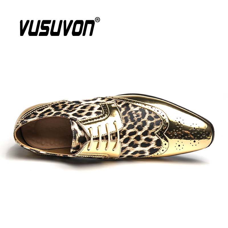 럭셔리 레오파드 무늬 포멀 더비 원피스 슈즈, 클래식  - Men Formal Wear Shoes 리뷰 및 가격