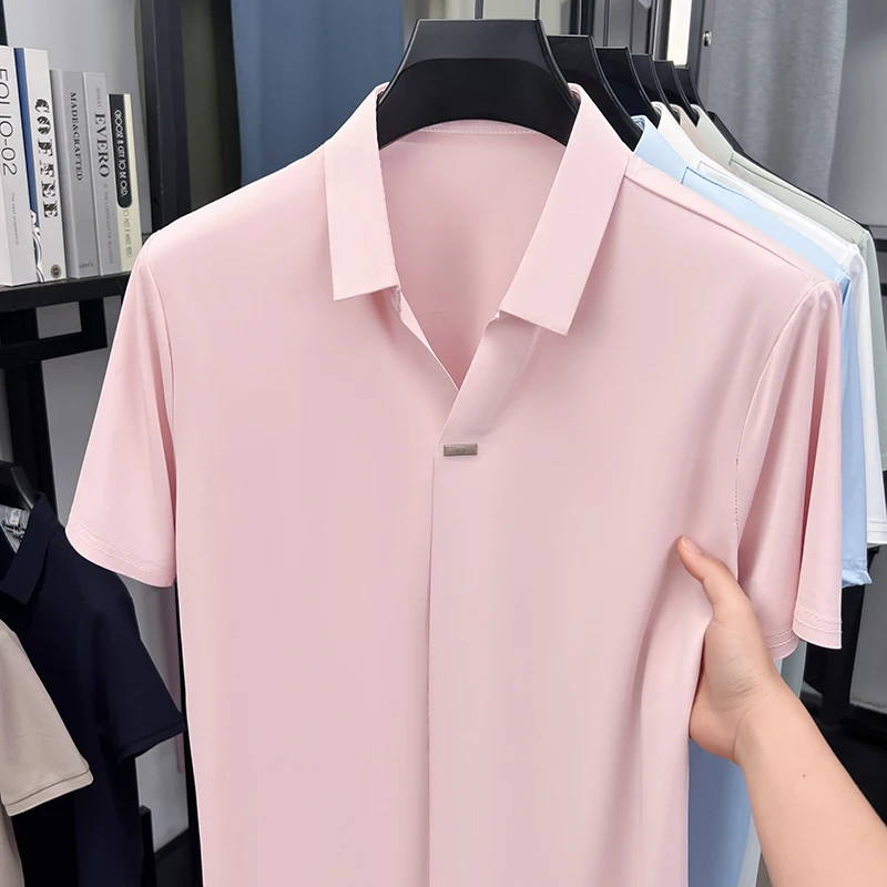 남성용 오피스 정장 반팔 셔츠, 플랫 노치 라펠, 히든 - Men'S Polo Formal Wear 리뷰 및 가격